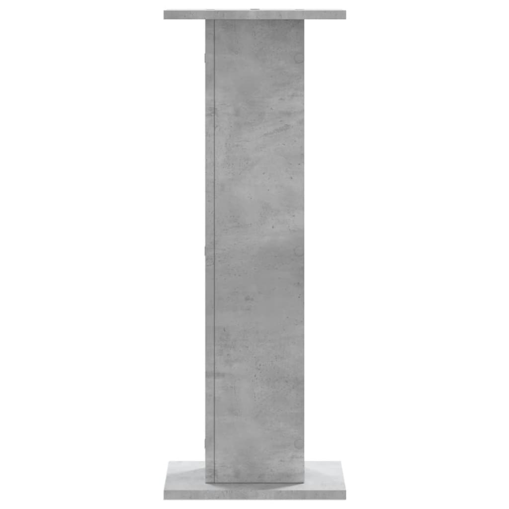 Supporti per Piante 2 pz Grigio Cemento 30x30x80 cm Truciolato