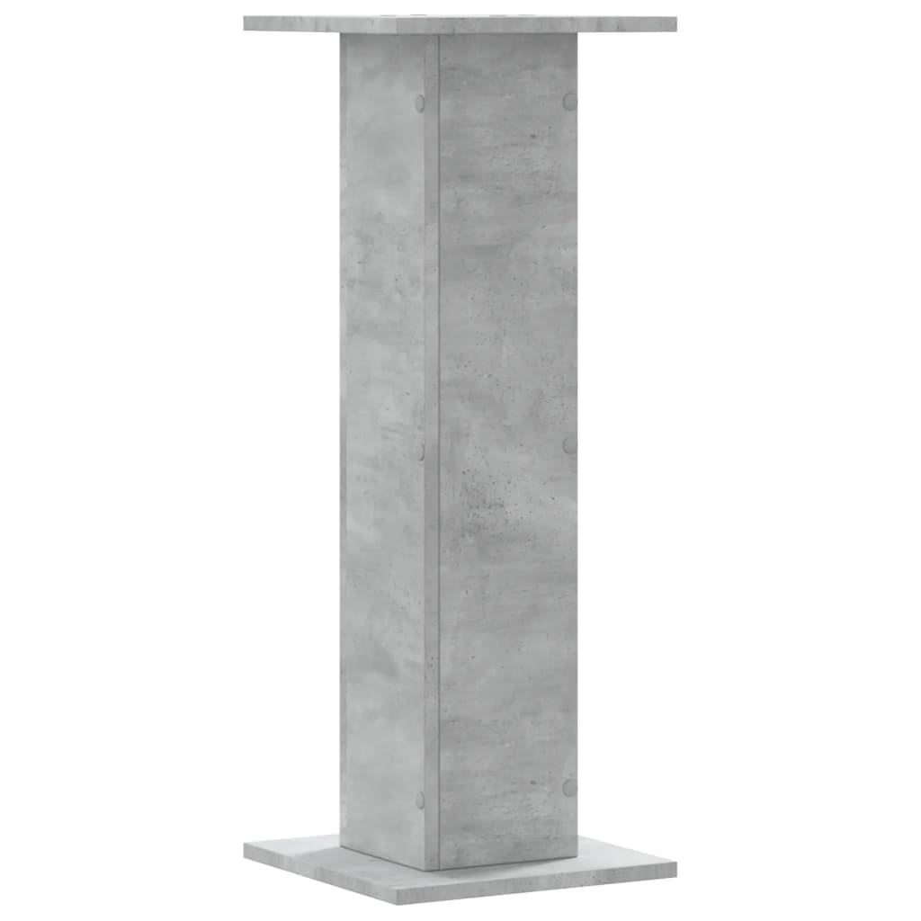 Supporti per Piante 2 pz Grigio Cemento 30x30x80 cm Truciolato