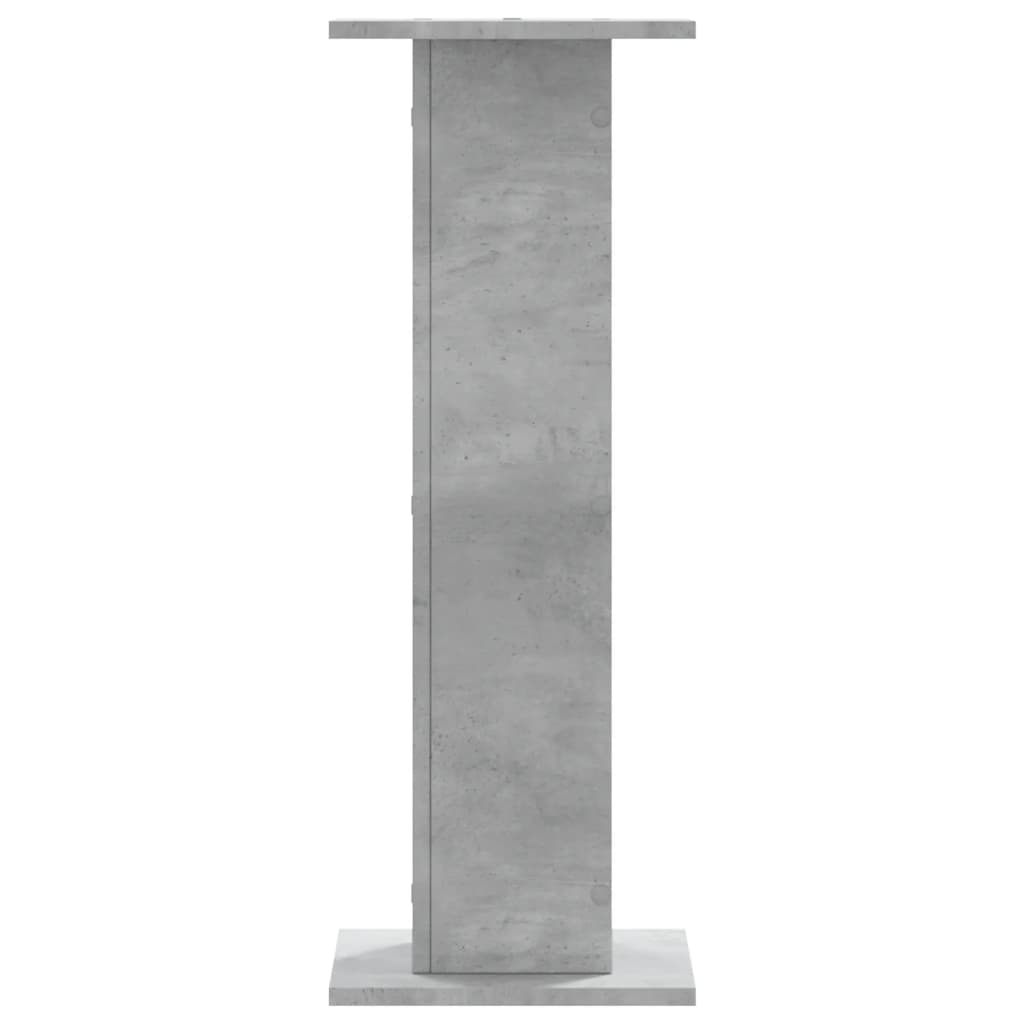 Supporti per Piante 2 pz Grigio Cemento 30x30x80 cm Truciolato