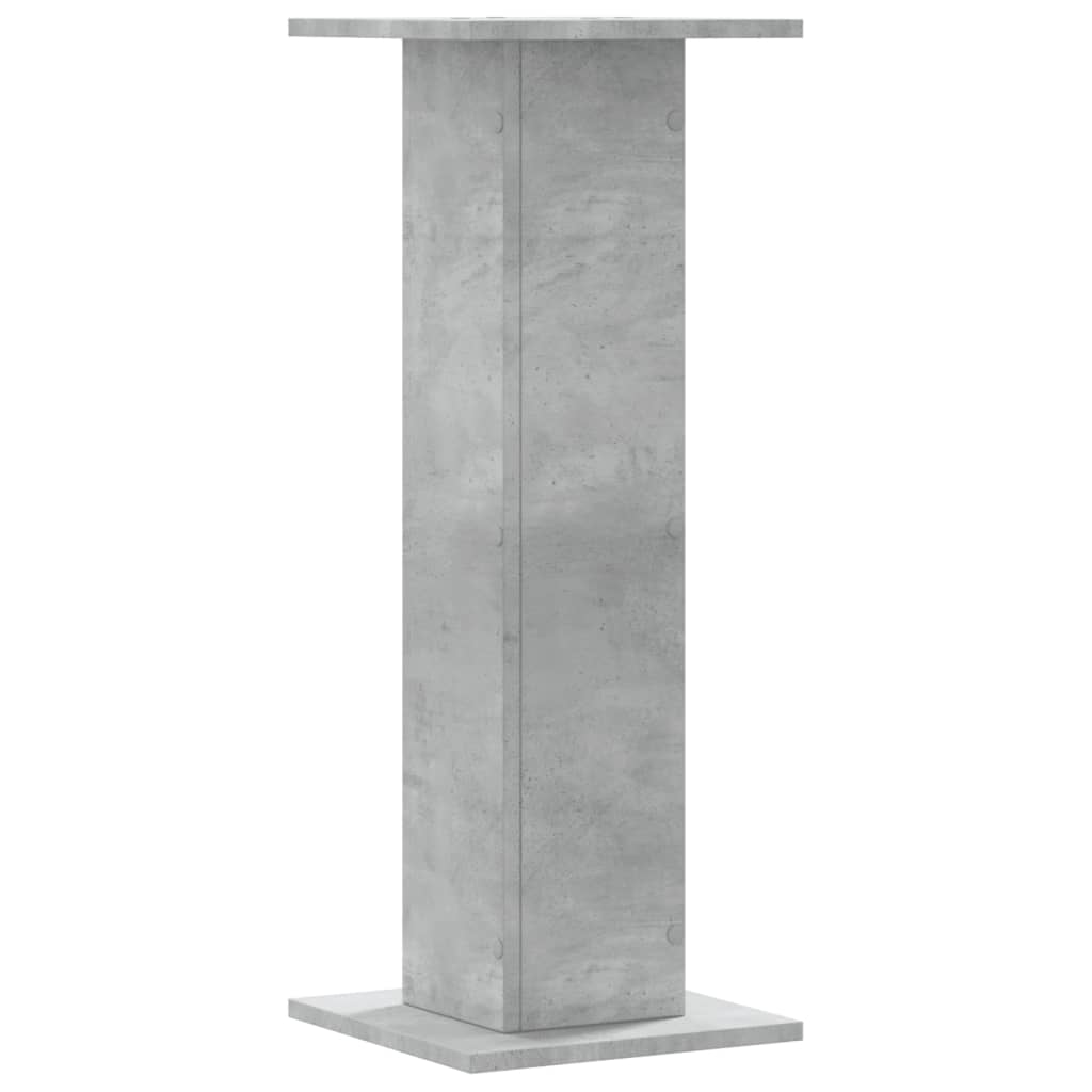 Supporti per Piante 2 pz Grigio Cemento 30x30x80 cm Truciolato