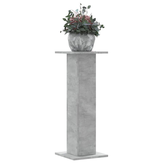 Supporti per Piante 2 pz Grigio Cemento 30x30x80 cm Truciolato