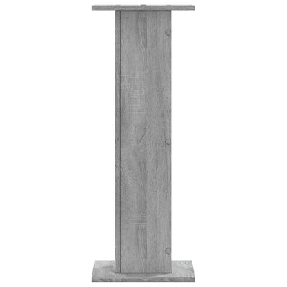 Supporti per Piante 2 pz Grigio Sonoma 30x30x80cm in Truciolato