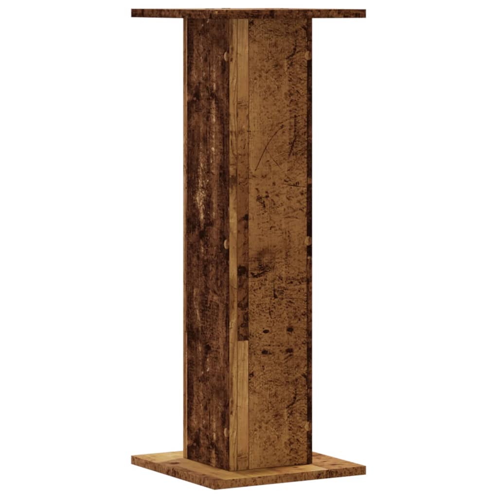 Supporti per Piante 2 pz Legno Vecchio 30x30x80 cm Truciolato