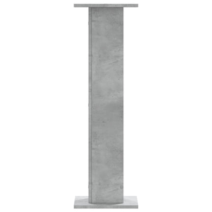 Supporti per Piante 2 pz Grigio Cemento 30x30x95 cm Truciolato