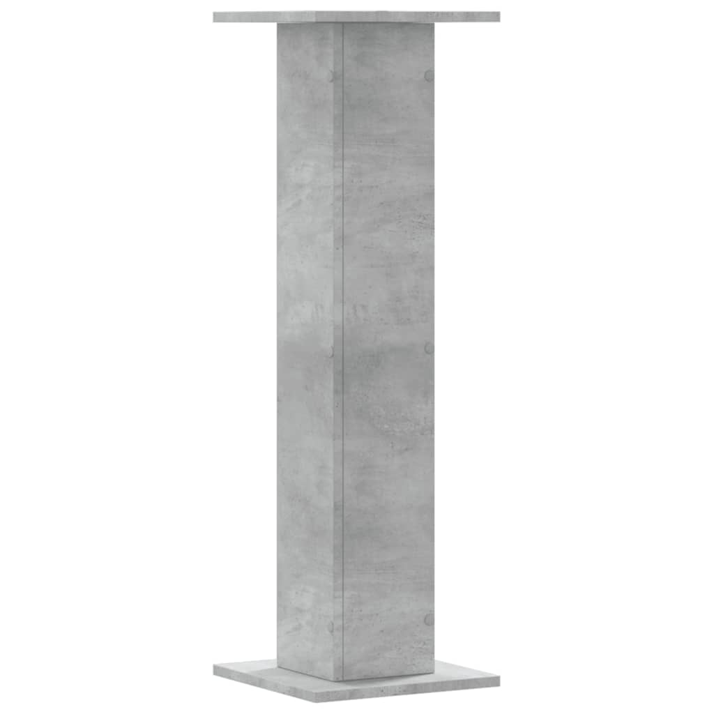 Supporti per Piante 2 pz Grigio Cemento 30x30x95 cm Truciolato