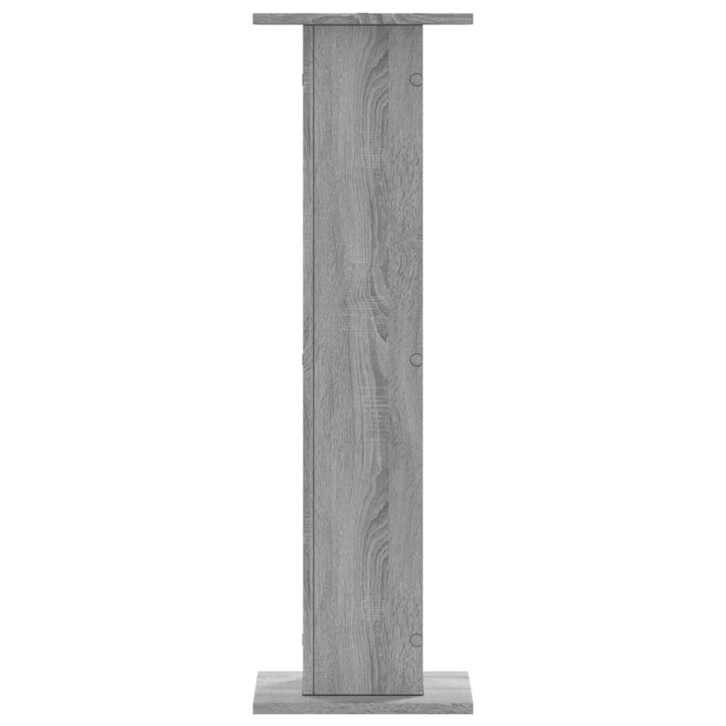 Supporti per Piante 2 pz Grigio Sonoma 30x30x95cm in Truciolato