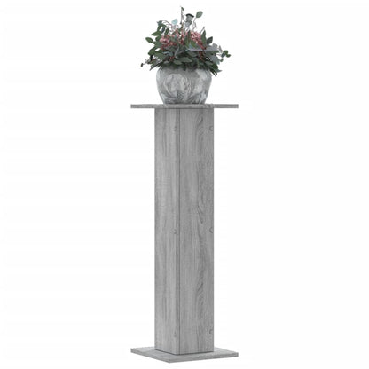 Supporti per Piante 2 pz Grigio Sonoma 30x30x95cm in Truciolato