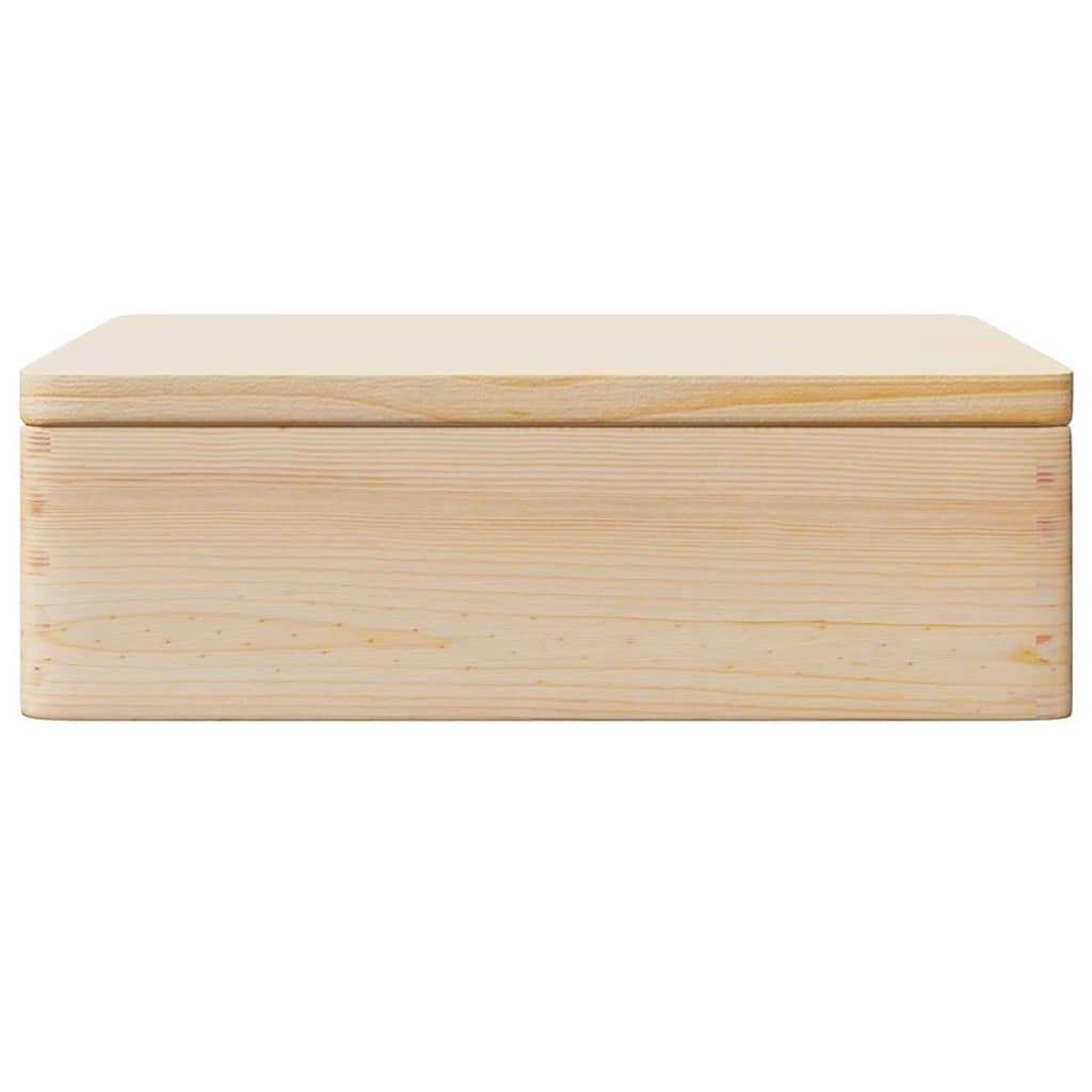 Scatola in Legno con Coperchio 40x30x13 cm Legno Massello Pino - homemem39