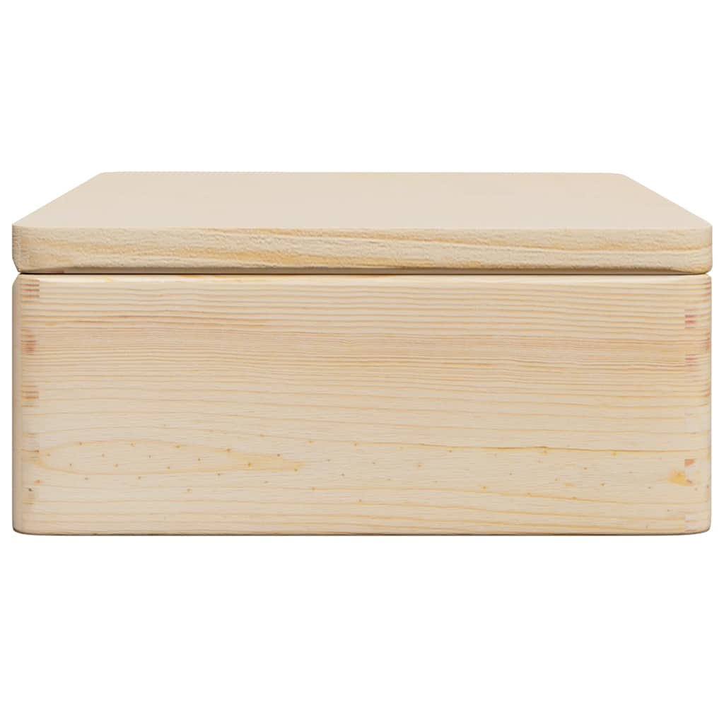 Scatola in Legno con Coperchio 40x30x13 cm Legno Massello Pino - homemem39