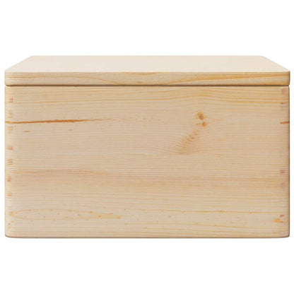 Scatola in Legno con Coperchio 40x30x23 cm Legno Massello Pino - homemem39