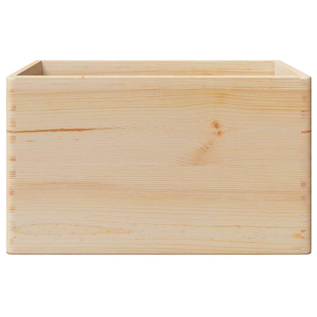 Scatola in Legno con Manici 40x30x23 cm Legno Massello di Pino - homemem39