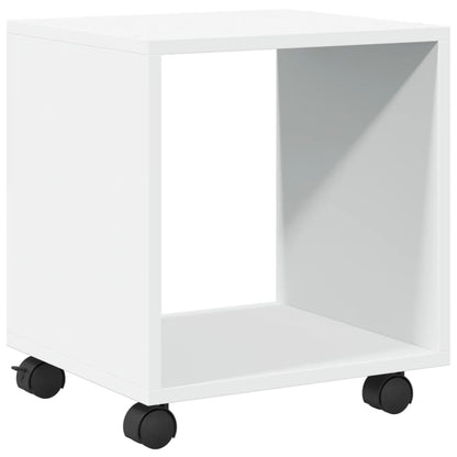 Mobiletto con Ruote Bianco 37x33x42,5 cm in Truciolato - homemem39