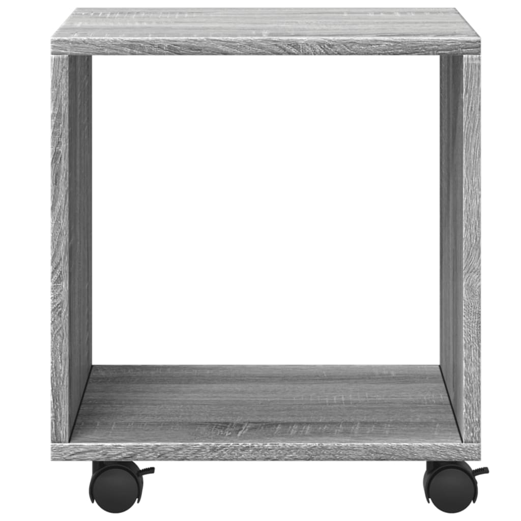 Mobiletto con Ruote Grigio Sonoma 37x33x42,5 cm in Truciolato - homemem39