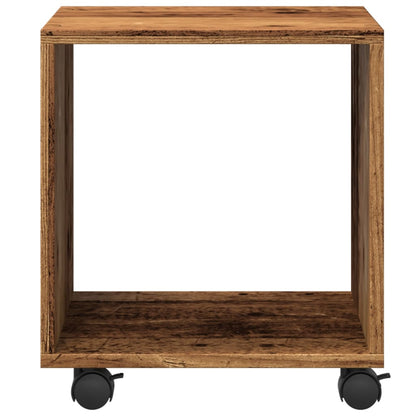 Mobiletto con Ruote Legno Antico 37x33x42,5 cm in Truciolato - homemem39