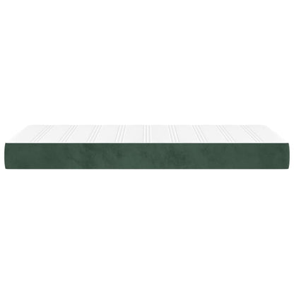 Materasso a Molle per Bambini Verde Scuro 80x160 cm in Velluto - homemem39