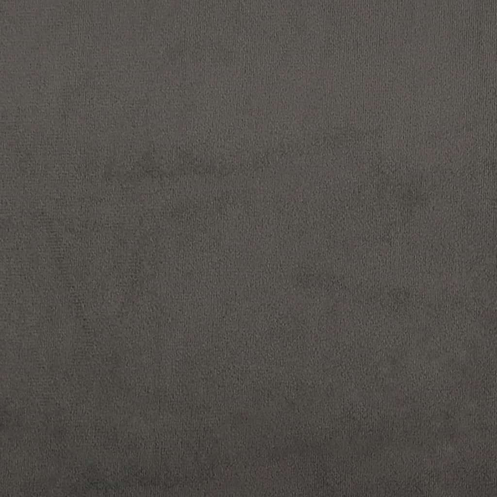 Materasso a Molle Grigio Scuro 90x220x20 cm in Velluto - homemem39