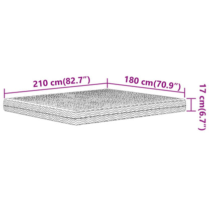 Materasso in Schiuma Bianco 180x210 cm Durezza H2 H3 - homemem39