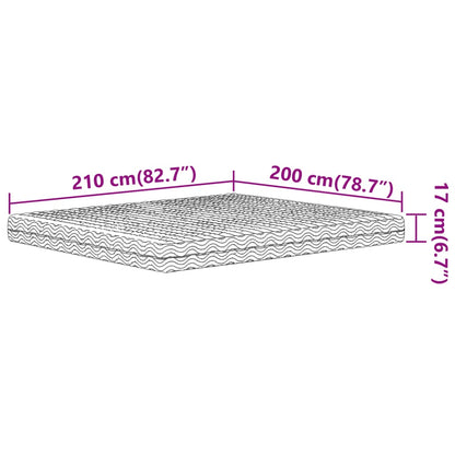 Materasso in Schiuma Bianco 200x210 cm Durezza H2 H3 - homemem39