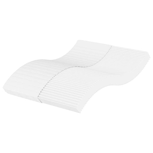 Materasso in Schiuma Bianco 140x220 cm Durezza H2 H3