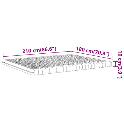 Materasso in Schiuma Bianco 180x210 cm 7 Zone Durezza 20 ILD - homemem39