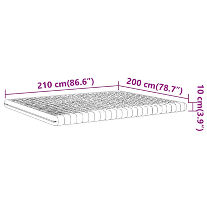 Materasso in Schiuma Bianco 200x210 cm 7 Zone Durezza 20 ILD - homemem39