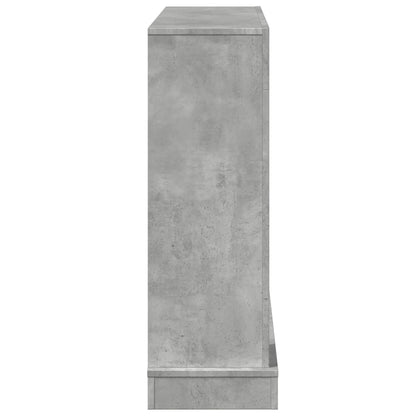 Cornice per Camino Grigio Cemento 100x30x87,5 cm in Truciolato