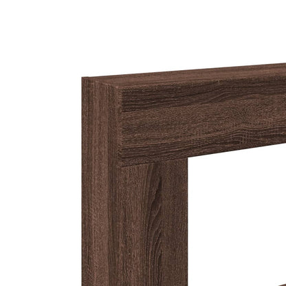 Cornice per Camino Rovere Marrone 81x18x82 cm in Truciolato