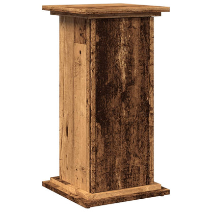 Espositore con Portaoggetti Legno Antico 31x30x60 cm Truciolato