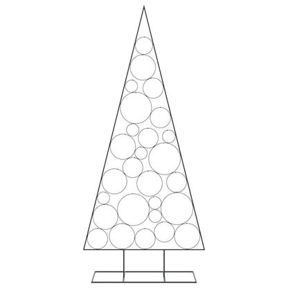 Albero di Natale Decorativo in Metallo Nero 210 cm