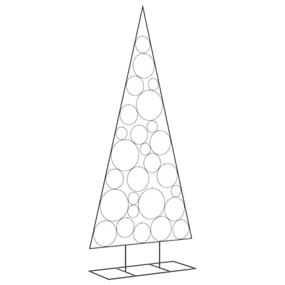 Albero di Natale Decorativo in Metallo Nero 210 cm