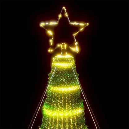 Albero di Natale a LED 1028 LED Bianco Caldo 403 cm