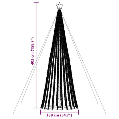 Albero di Natale a LED 1028 LED Bianco Caldo 403 cm