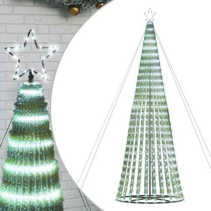 Albero di Natale a LED 1028 LED Bianco Freddo 403 cm