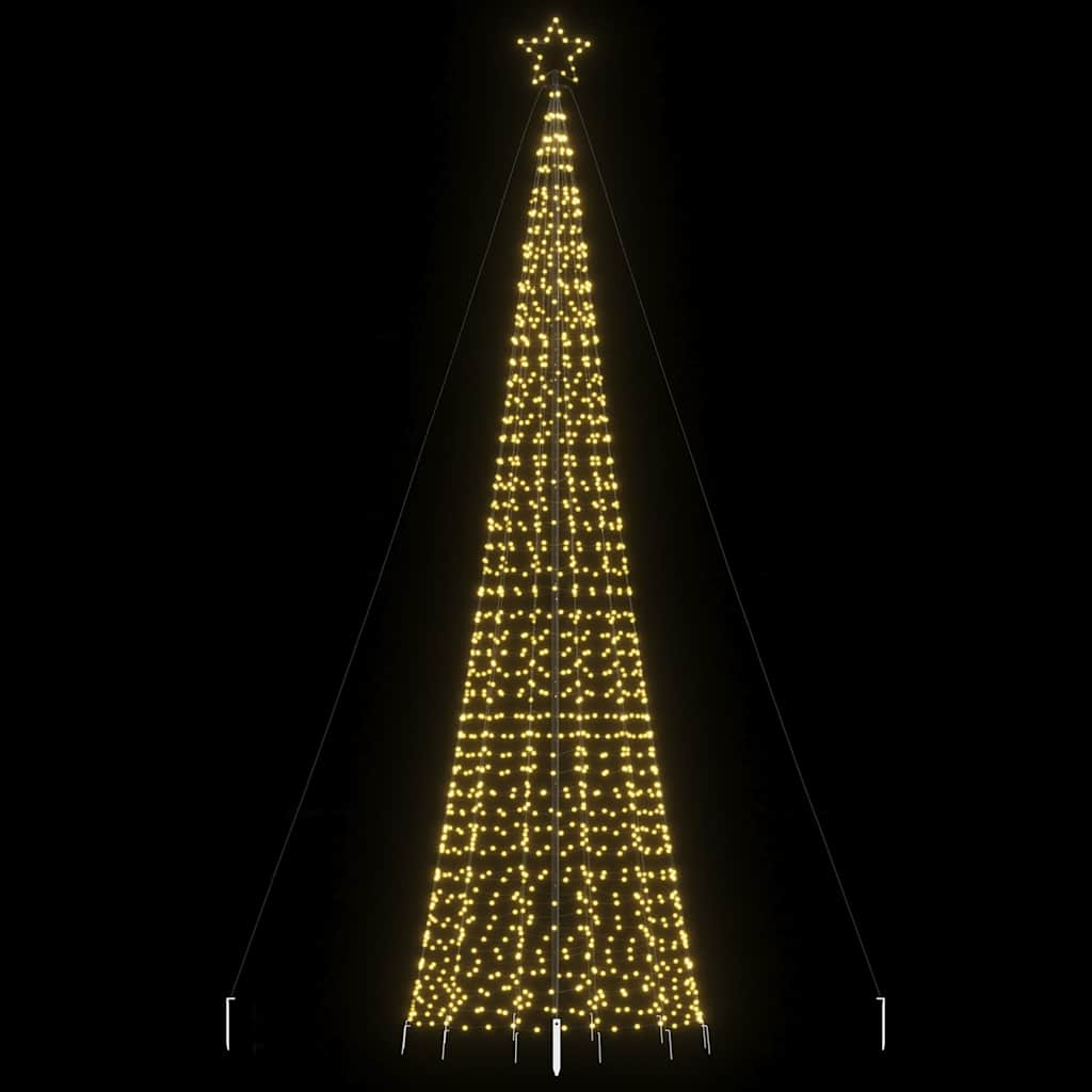 Albero di Natale a LED con Punte 1534 LED Bianco Caldo 500 cm - homemem39