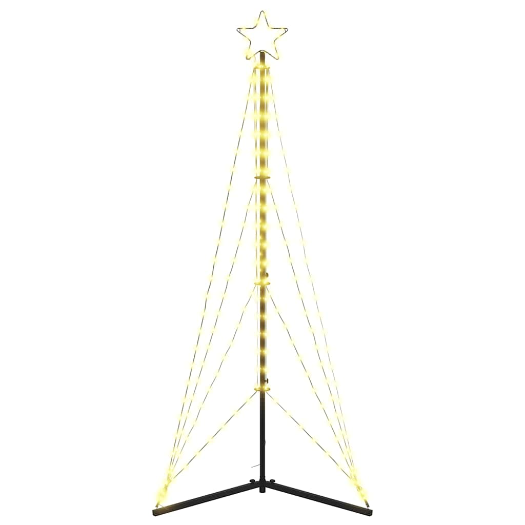 Albero di Natale a LED 363 LED Bianco Caldo 182 cm