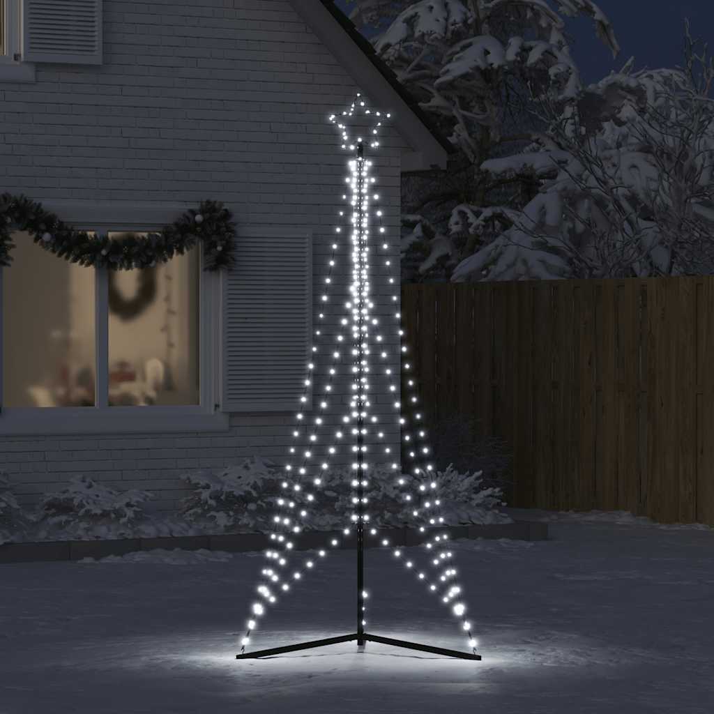 Albero di Natale a LED 483 LED Bianco Freddo 240 cm