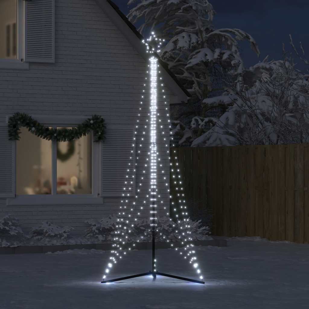 Albero di Natale a LED 525 LED Bianco Freddo 302 cm