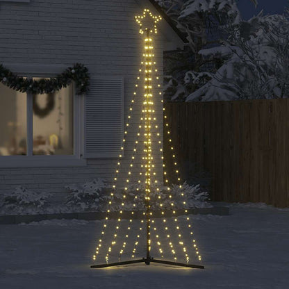 Albero di Natale a LED 447 LED Bianco Caldo 249 cm