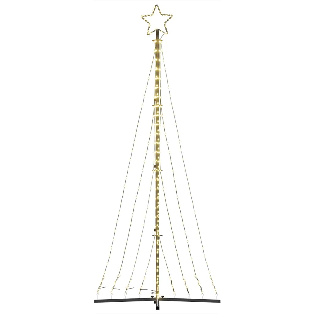 Albero di Natale a LED 447 LED Bianco Caldo 249 cm