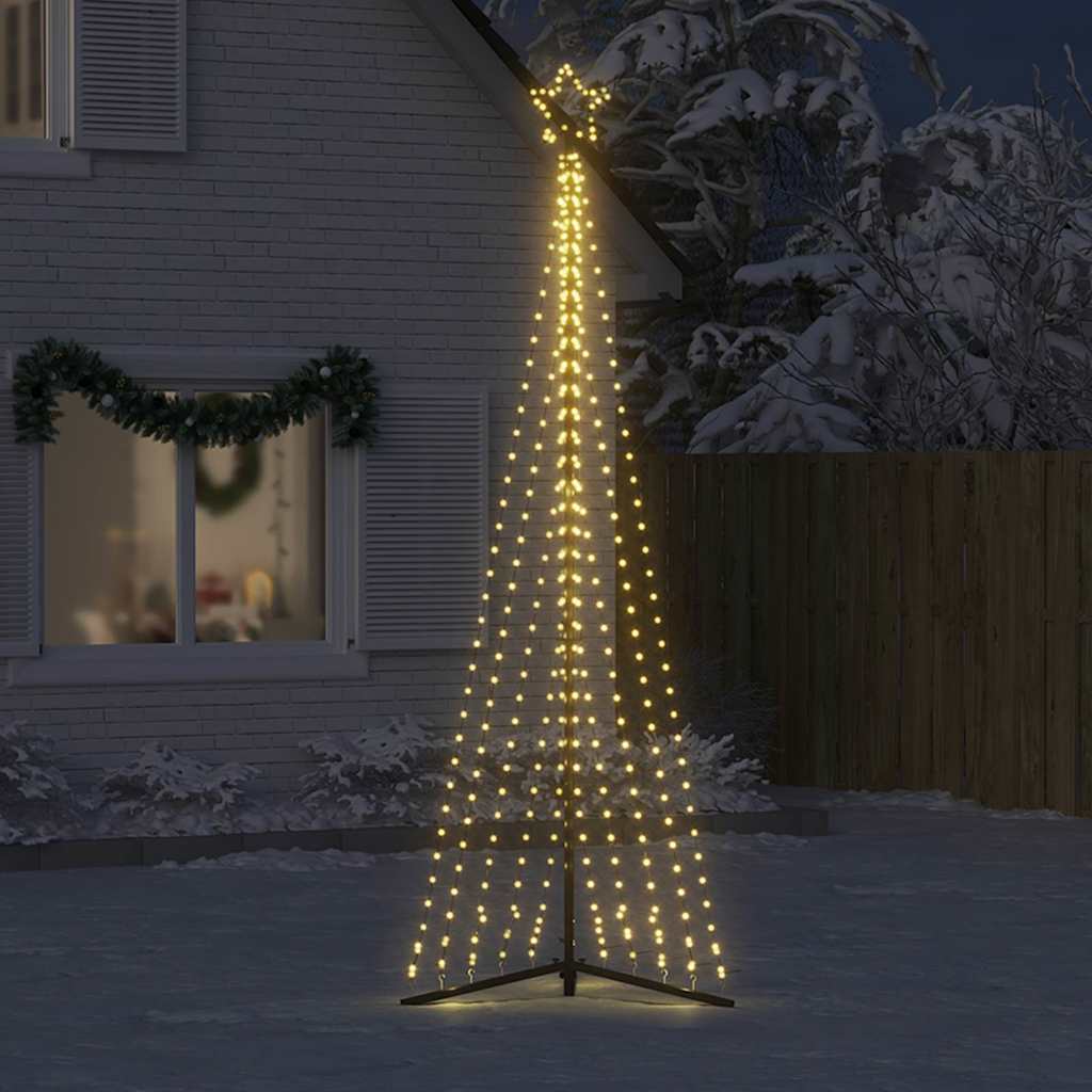 Albero di Natale a LED 495 LED Bianco Caldo 300,5 cm