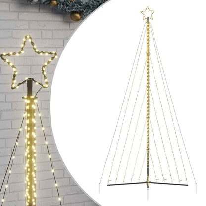 Albero di Natale a LED 570 LED Bianco Caldo 399 cm