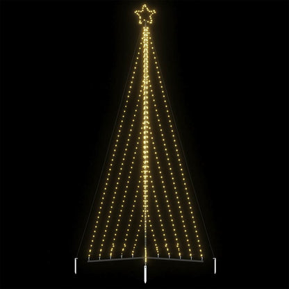 Albero di Natale a LED 570 LED Bianco Caldo 399 cm