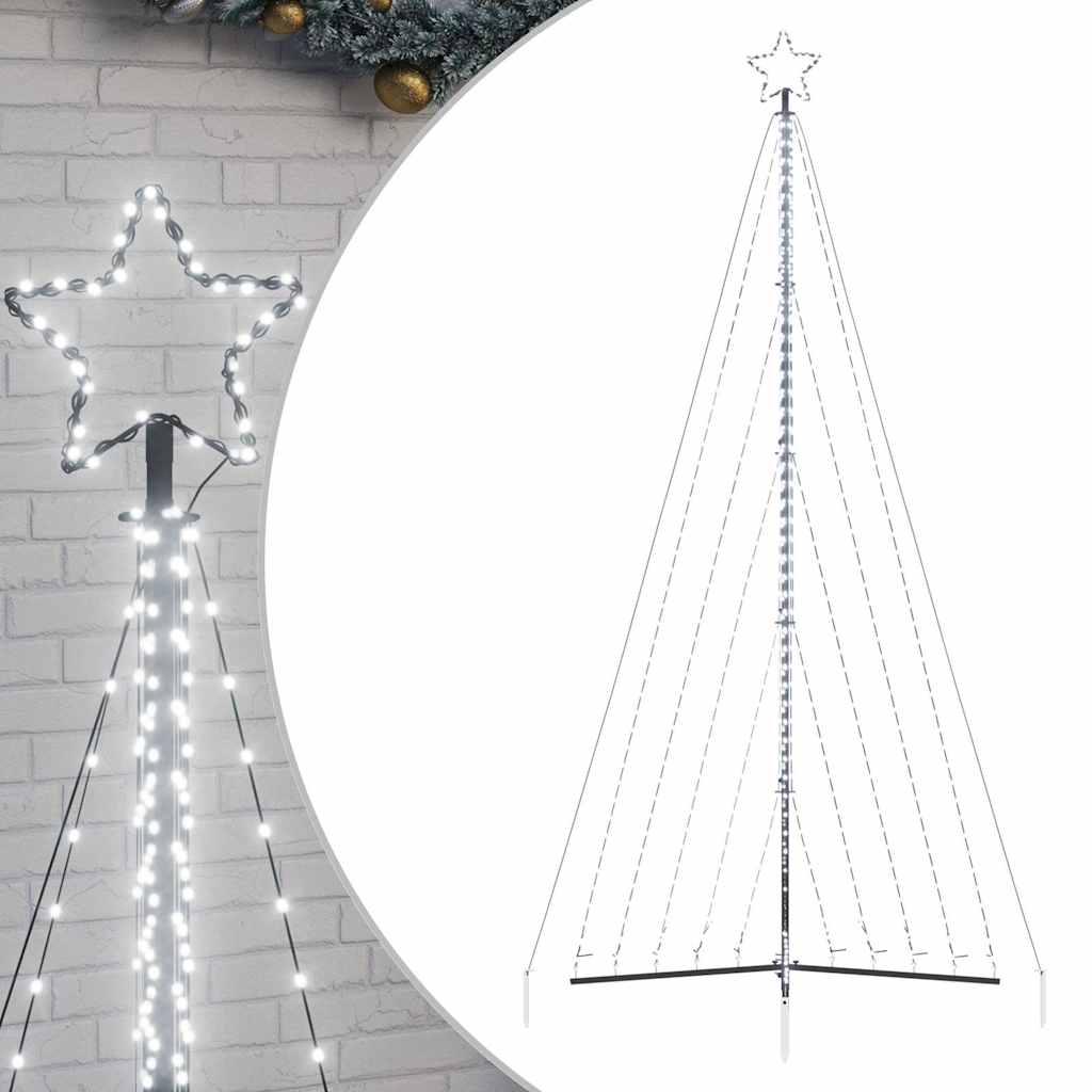 Albero di Natale a LED 570 LED Bianco Freddo 399 cm