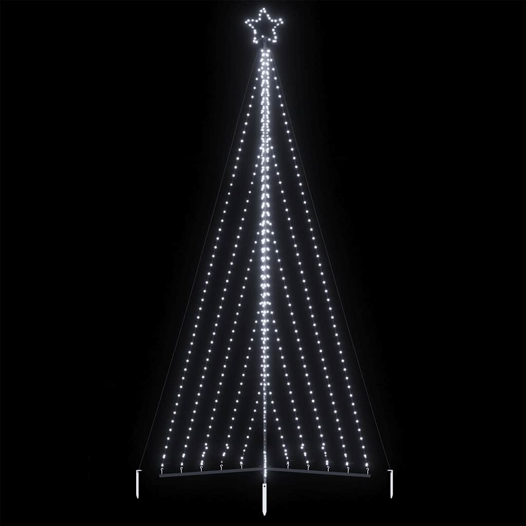 Albero di Natale a LED 570 LED Bianco Freddo 399 cm