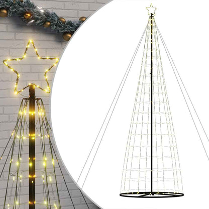 Albero di Natale a LED 1534 LED Bianco Caldo 503 cm