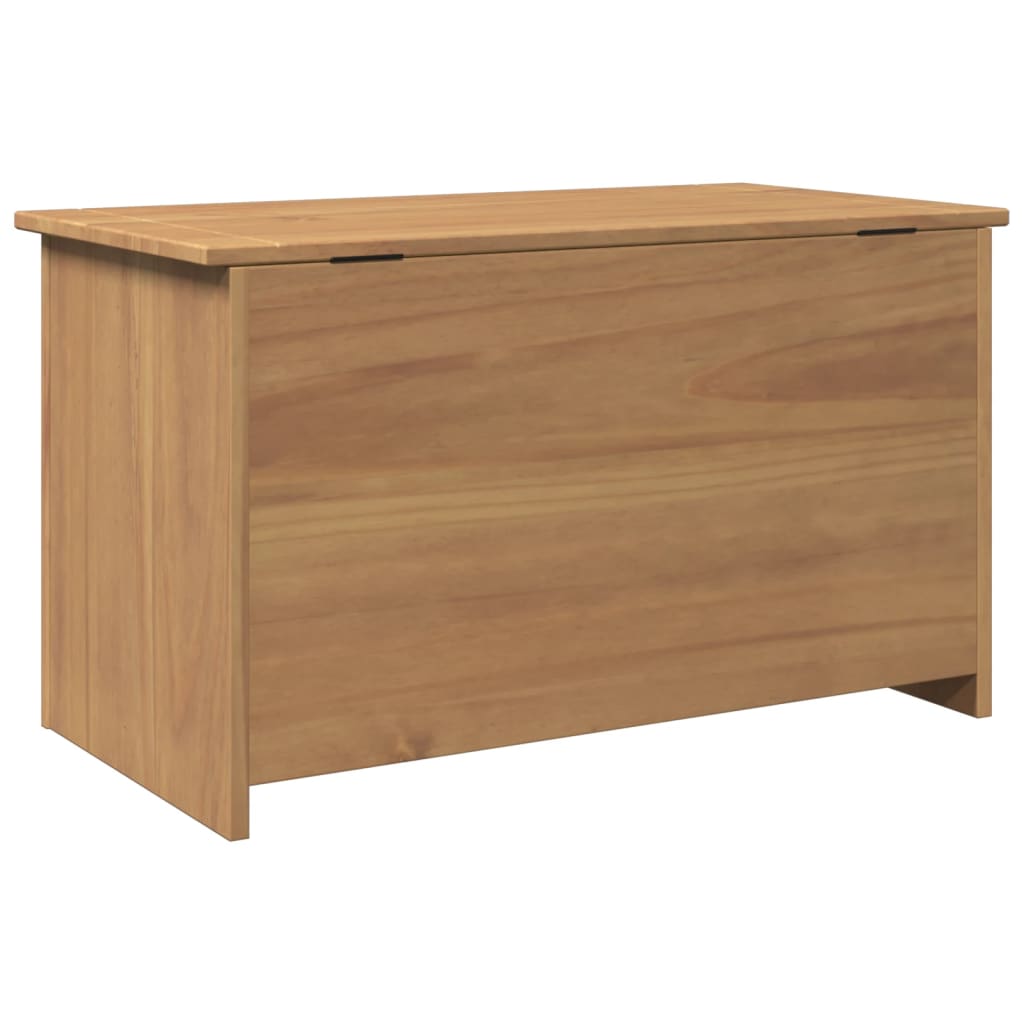 Cesta con Coperchio Panama 79x42x46 cm Legno Massello di Pino - homemem39