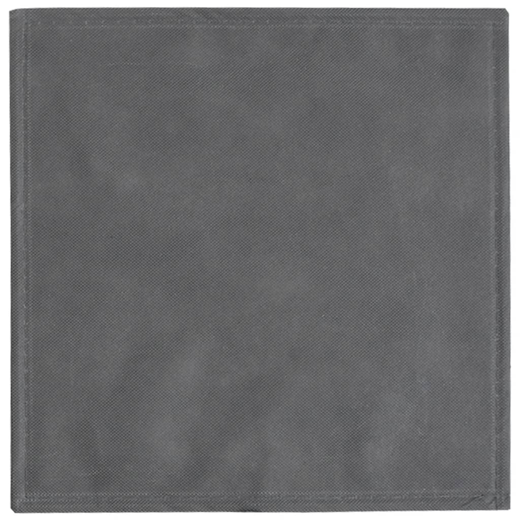 Scatole Portaoggetti 10pz Grigio 32x32x32cm Tessuto non Tessuto - homemem39