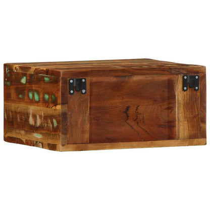 Mobile TV a Parete 40x30x19 cm in Legno Massello di Recupero