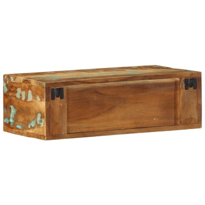 Mobile TV a Parete 60x30x19 cm in Legno Massello di Recupero