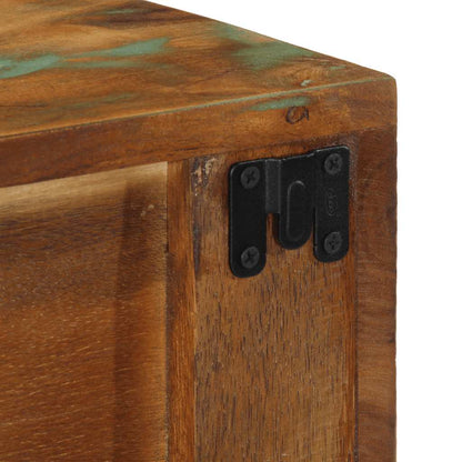 Mobile TV a Parete 60x30x19 cm in Legno Massello di Recupero